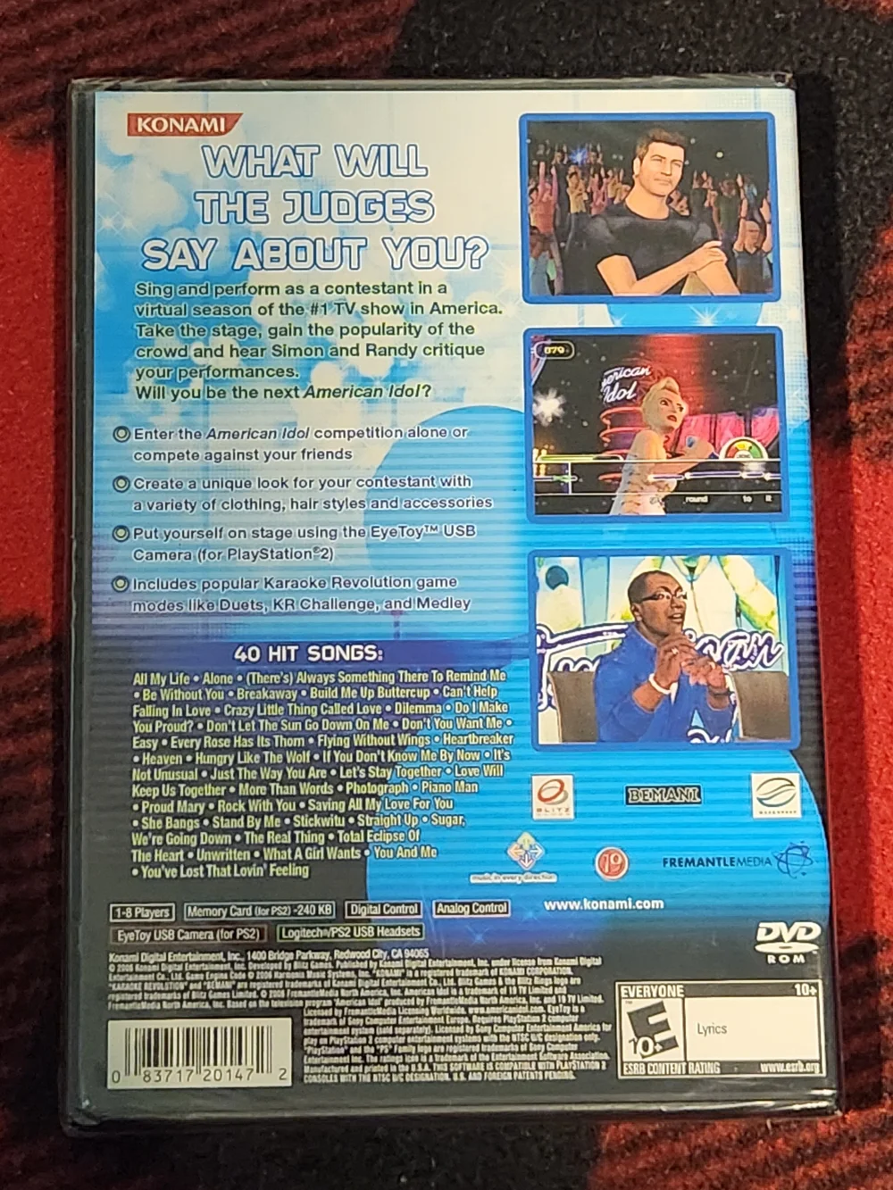 karaoke revolution american idol ps2 game New Sealed